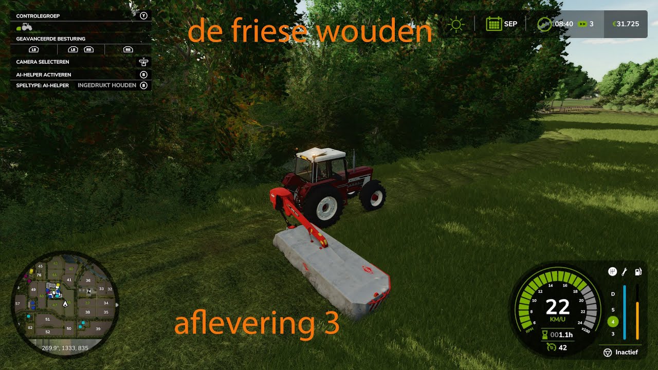de friese wouden maaien en bemesten