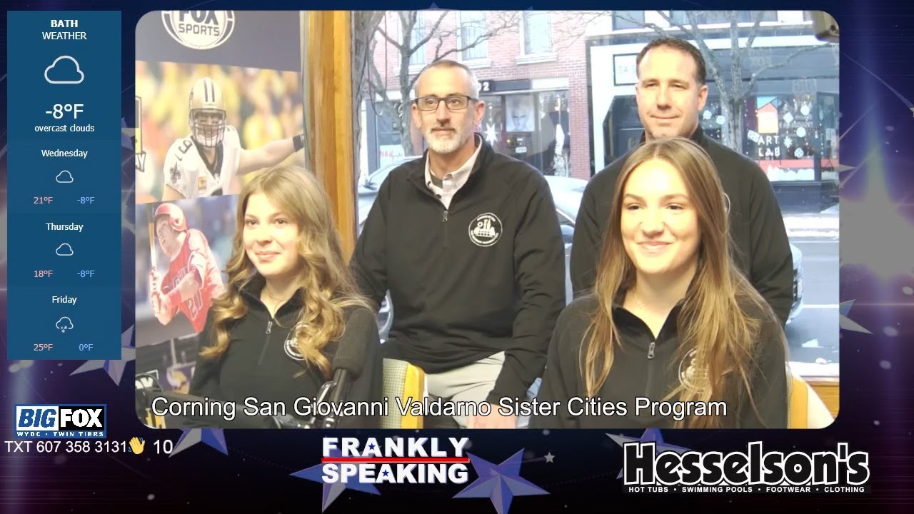Corning Students & Teachers Are Headed To San Giovanni Valdarno Italy & Join Frankly Speaking First