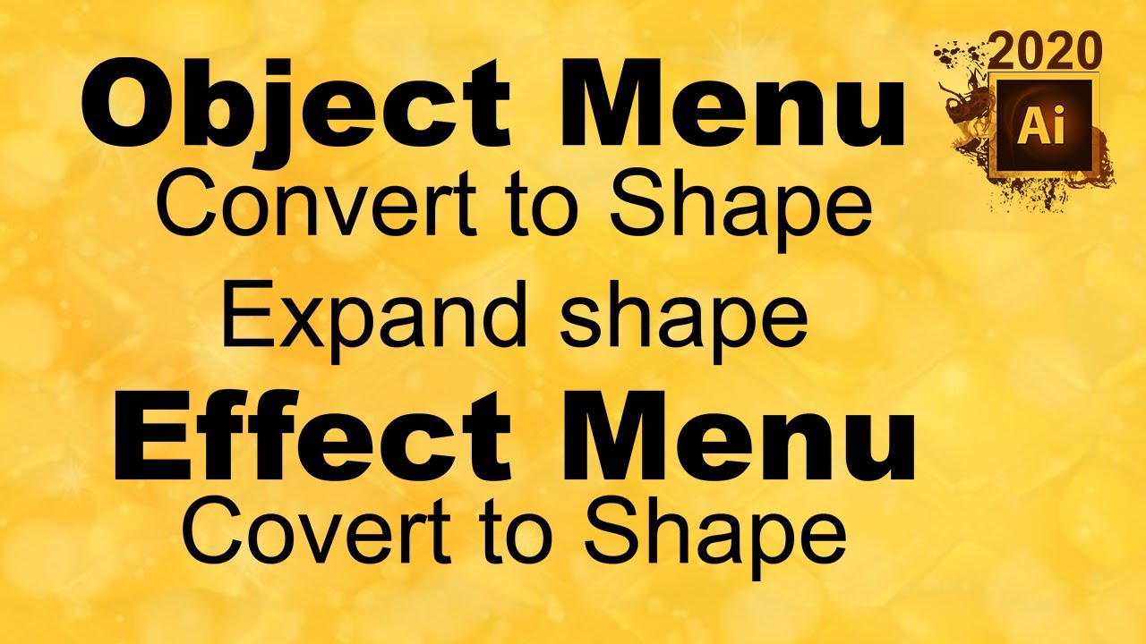 Adobe illustrstor class 142 object menu  convert to shape Urdu/Hindi