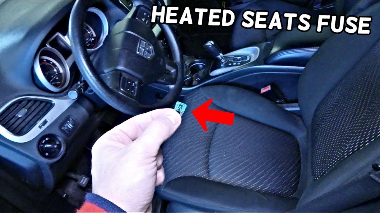 DODGE JOURNEY HEATED SEATS FUSE LOCATION REPLACEMENT FIAT FREEMONT. HEATED SEATS NOT WORKING