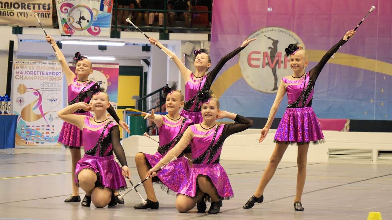*AZARIA Piekary Śląskie* - mini BATON cadets - XX European Majorette Championship - Monza 2025