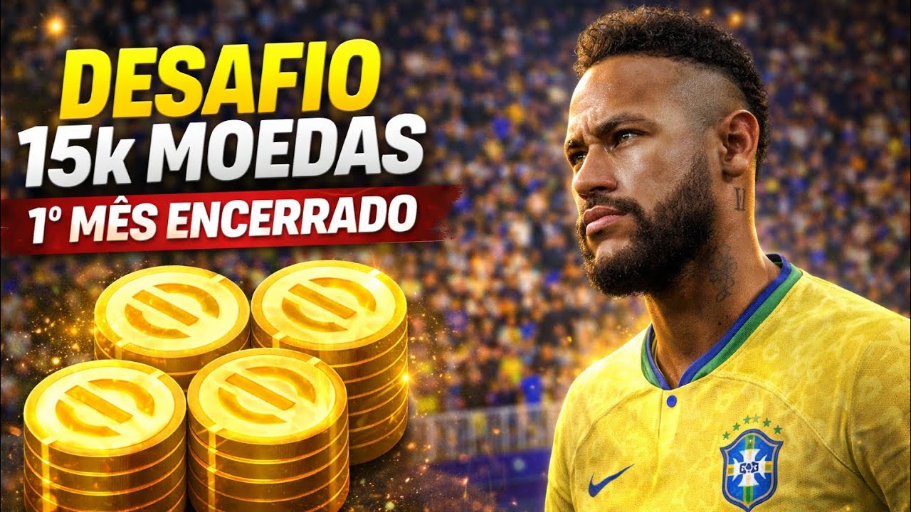ENCERRAMOS O 1° MÊS DO DESAFIO COM 1500 MOEDAS SÓ DE LOGINS E EVENTOS NO EFOOTBALL MOBILE 