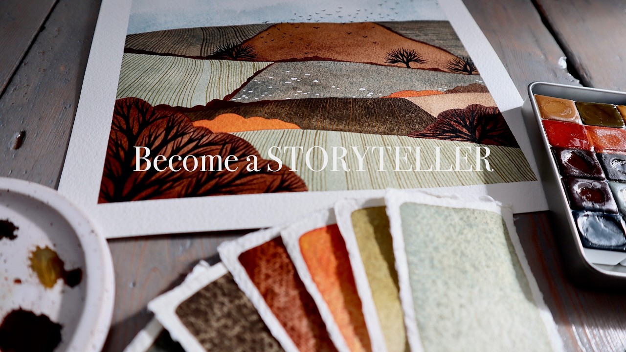 Become a STORYTELLER | Creative Diary #1 | My new Deep Deep Light watercolour palette