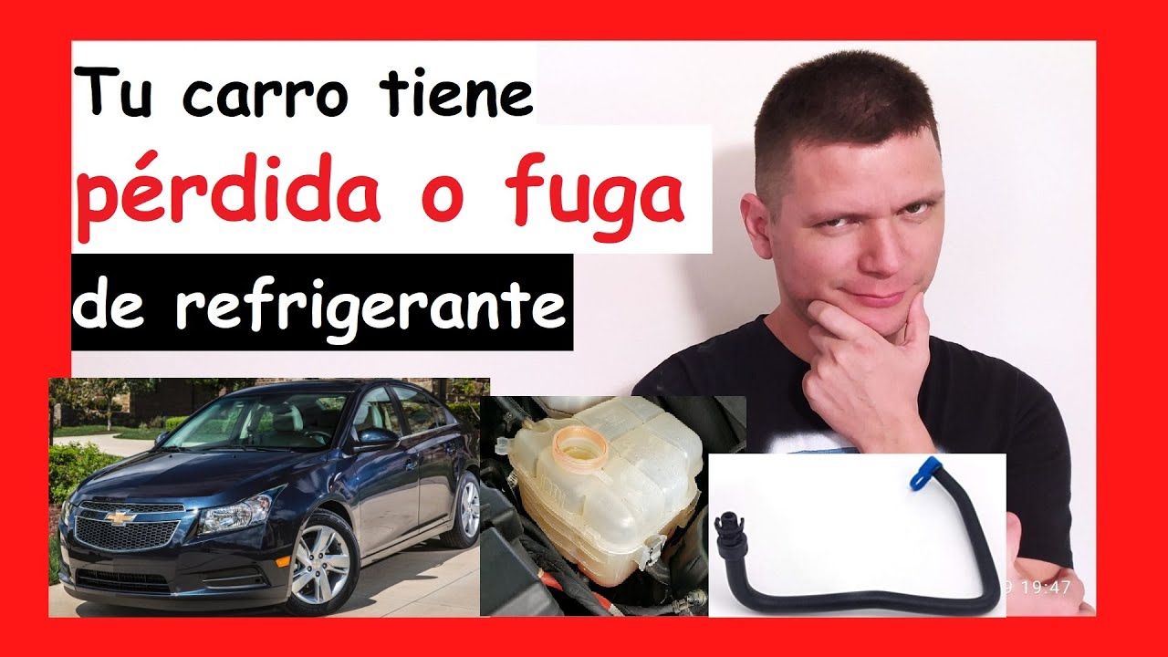 😎 PÉRDIDA o FUGA de líquido REFRIGERANTE por la MANGUERA del deposito del Chevy CRUZE 2010 - 2015
