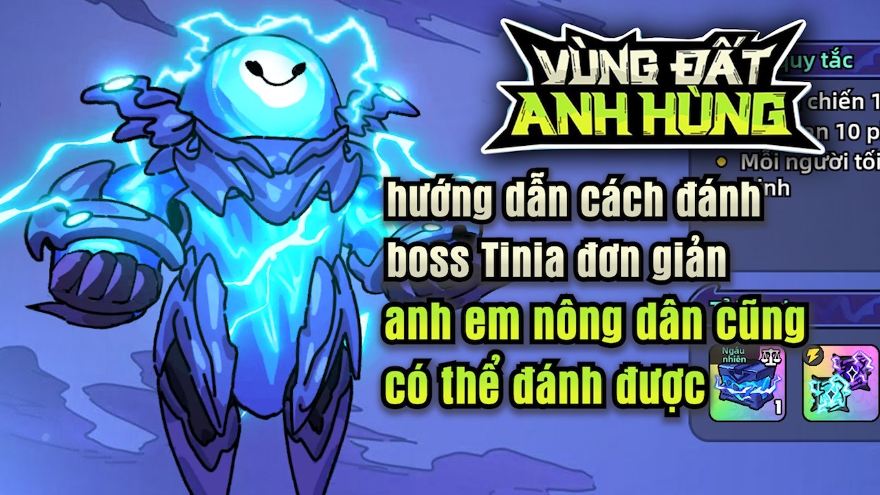 Hướng dẫn cách đánh boss Khe Nứt Nguyên Tố (Tinia) | Hero's Land