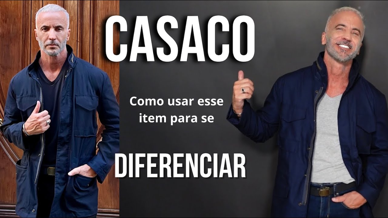 Te mostro de corpo inteiro e em fotos esse tipo de casaco, cavalheiro