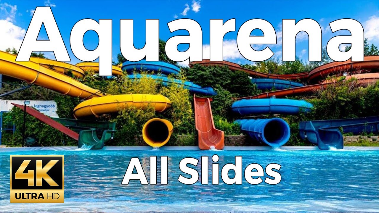 Aquarena WaterPark, Budapest, Hungary - All Slides