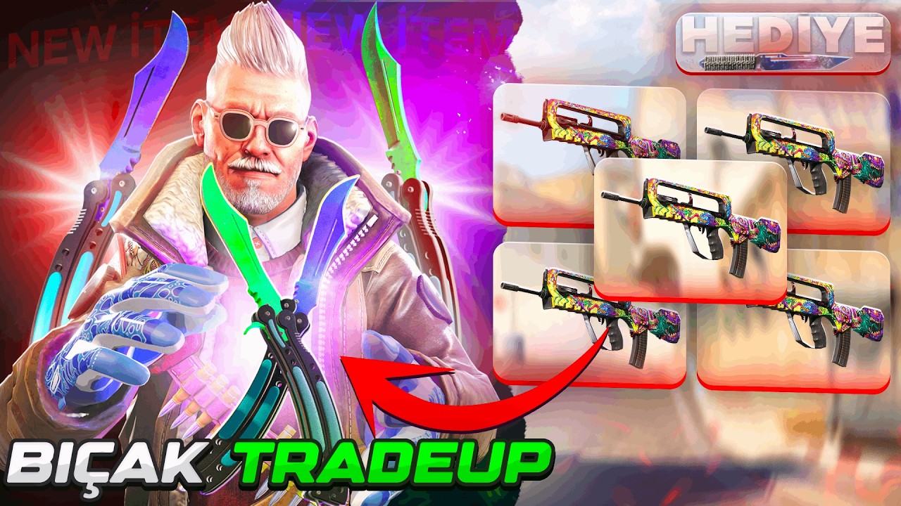 CS2 BI&Ccedil;AK VE ELDİVEN TRADE UP YAPTIM - Z&Uuml;MR&Uuml;T BI&Ccedil;AK &Ccedil;IKARTTIM (BI&Ccedil;AK HEDİYE)