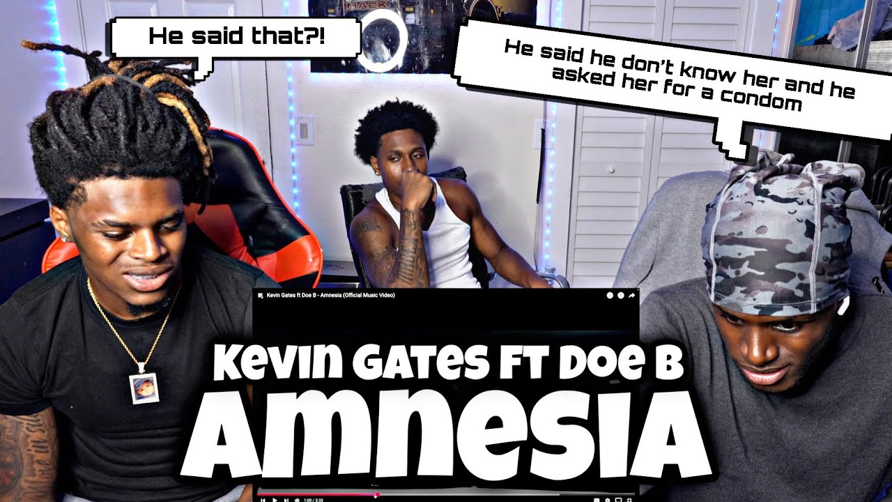 Kevin Gates ft Doe B - Amnesia (Official Music Video) REACTION