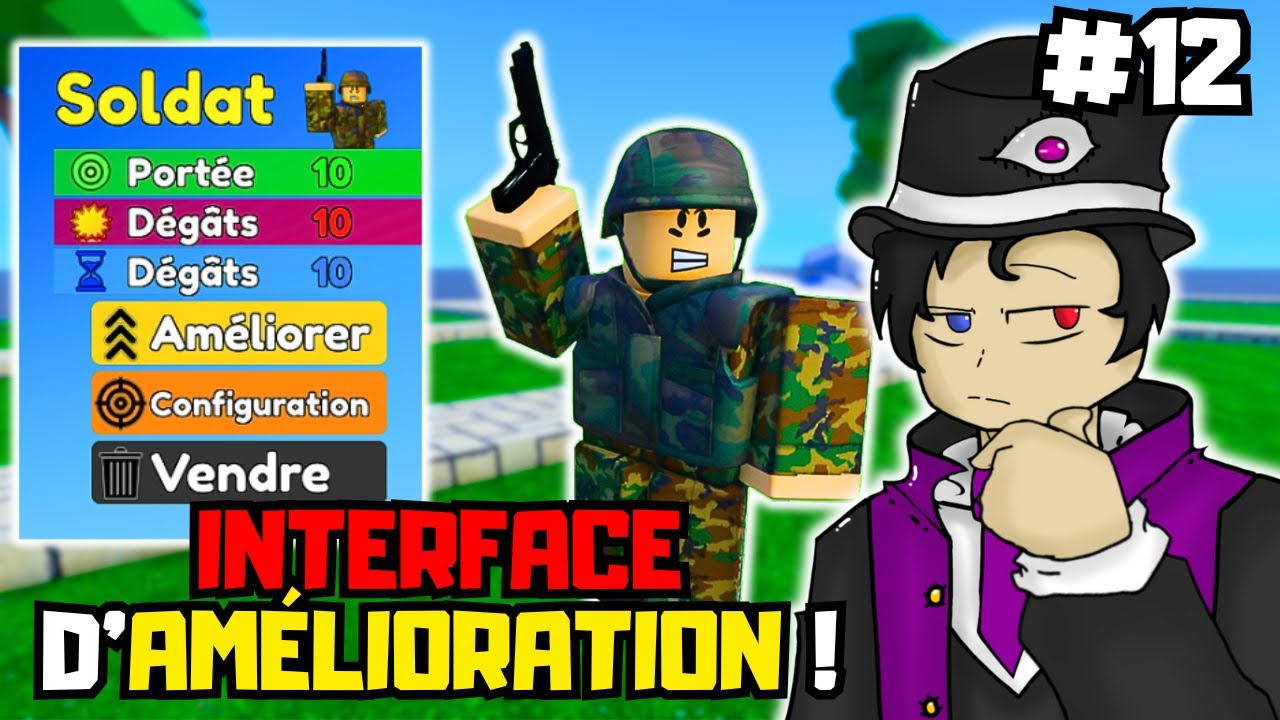 INTERFACE D'AMÉLIORATION - Comment faire un TOWER DEFENSE sur ROBLOX ? [TUTO] #12
