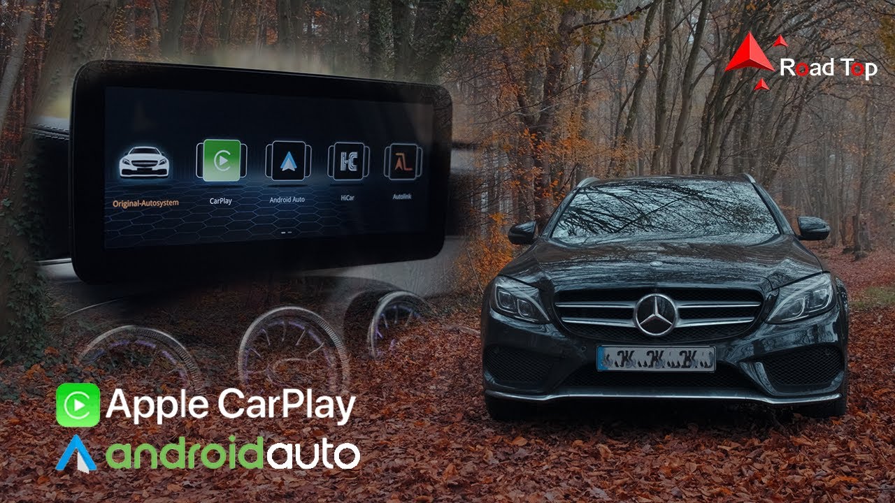Apple CarPlay und Android Auto in deinem W205 - RoadTop Linux Display