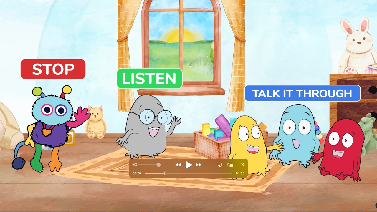 Stop! Listen! Talk it Through! Conflict Resolution Song for Children