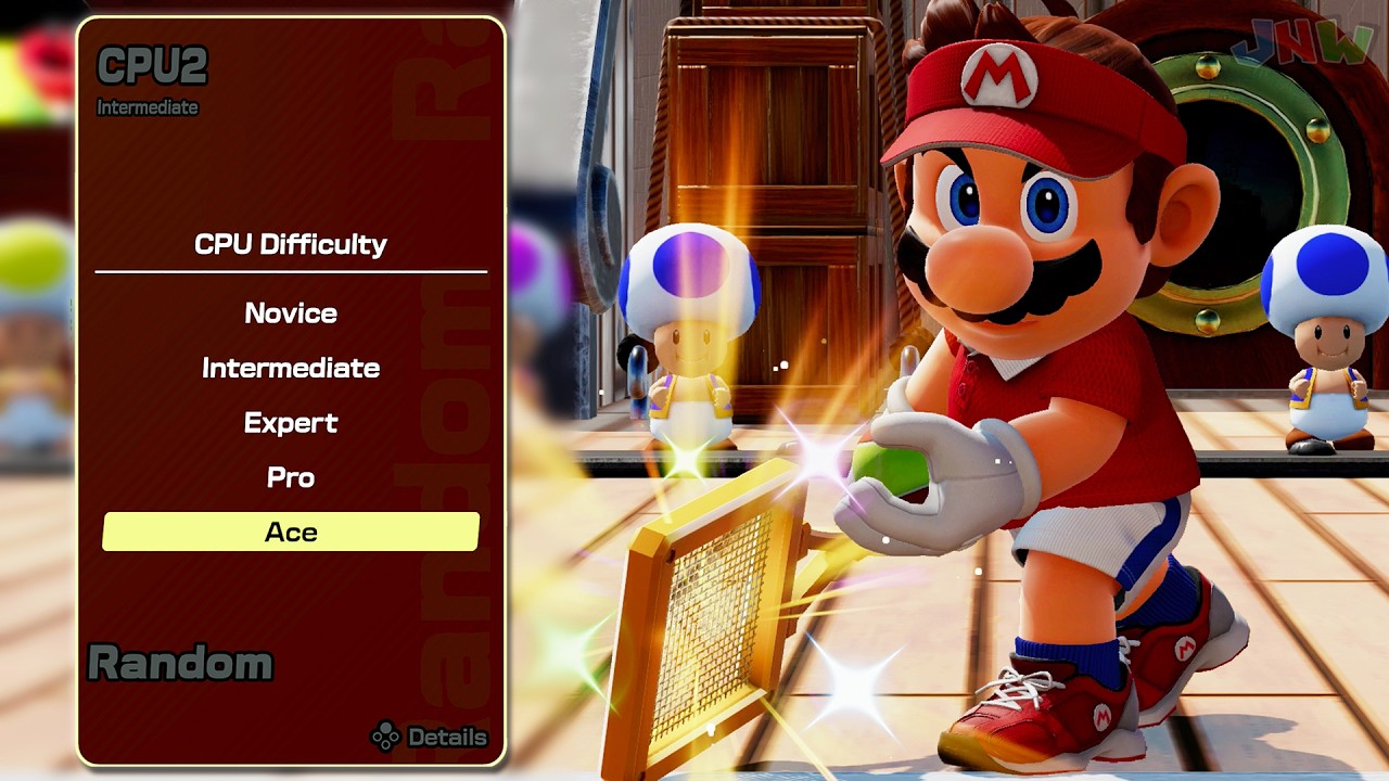 Как легко разблокировать все уровни сложности для компьютера в Mario Tennis Fever!