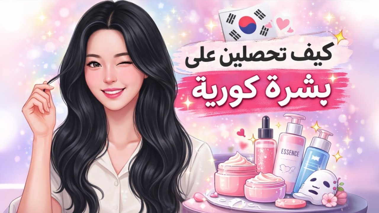 كيف تحصلين على بشرة كورية؟ 🤍✨ (الطريقة الحقيقية بدون مبالغة)