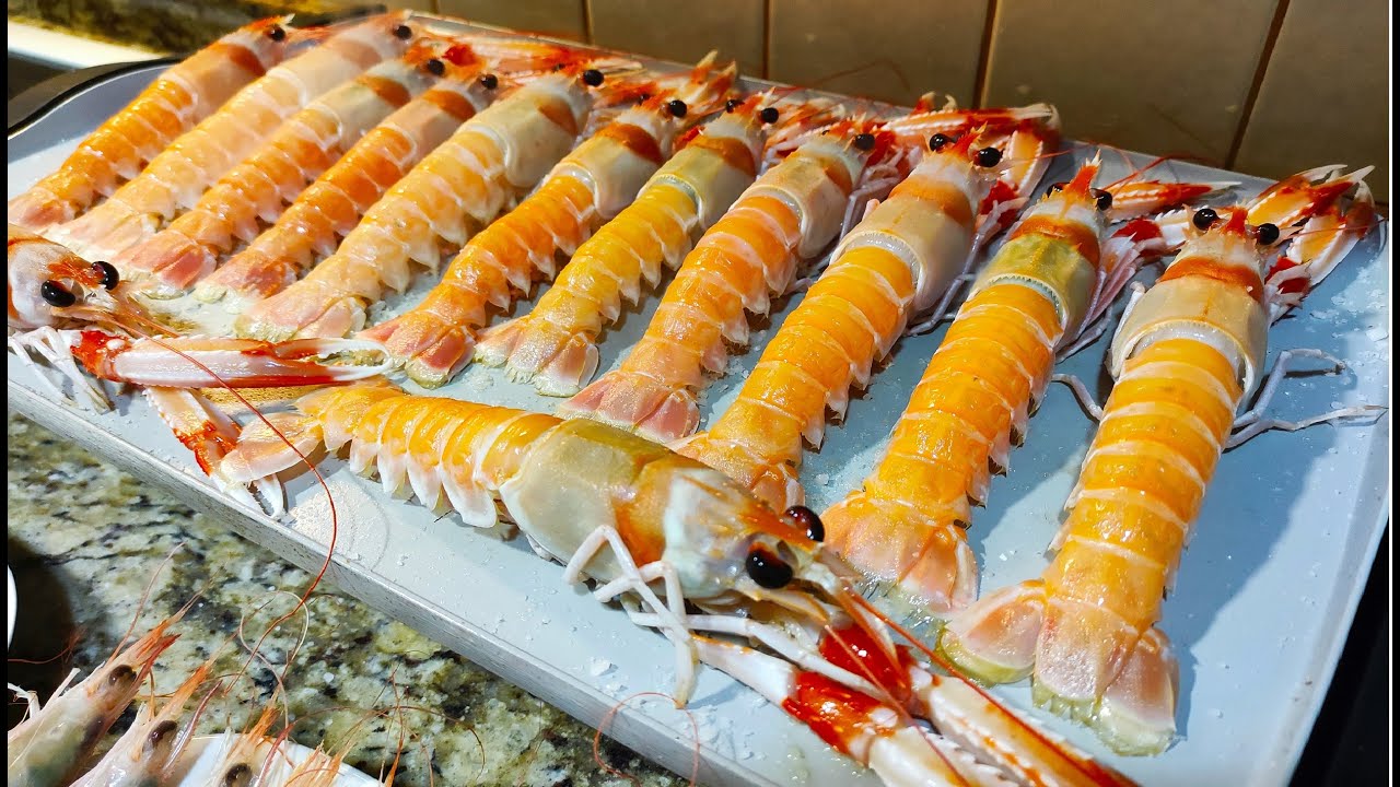 CIGALAS Y GAMBAS A LA PLANCHA