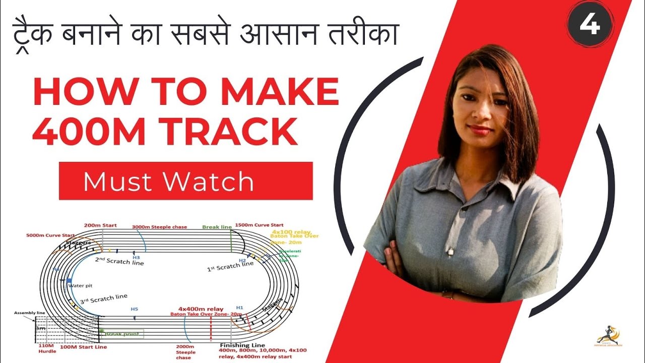 400m Track marking | How to Mark a Track | Part_4