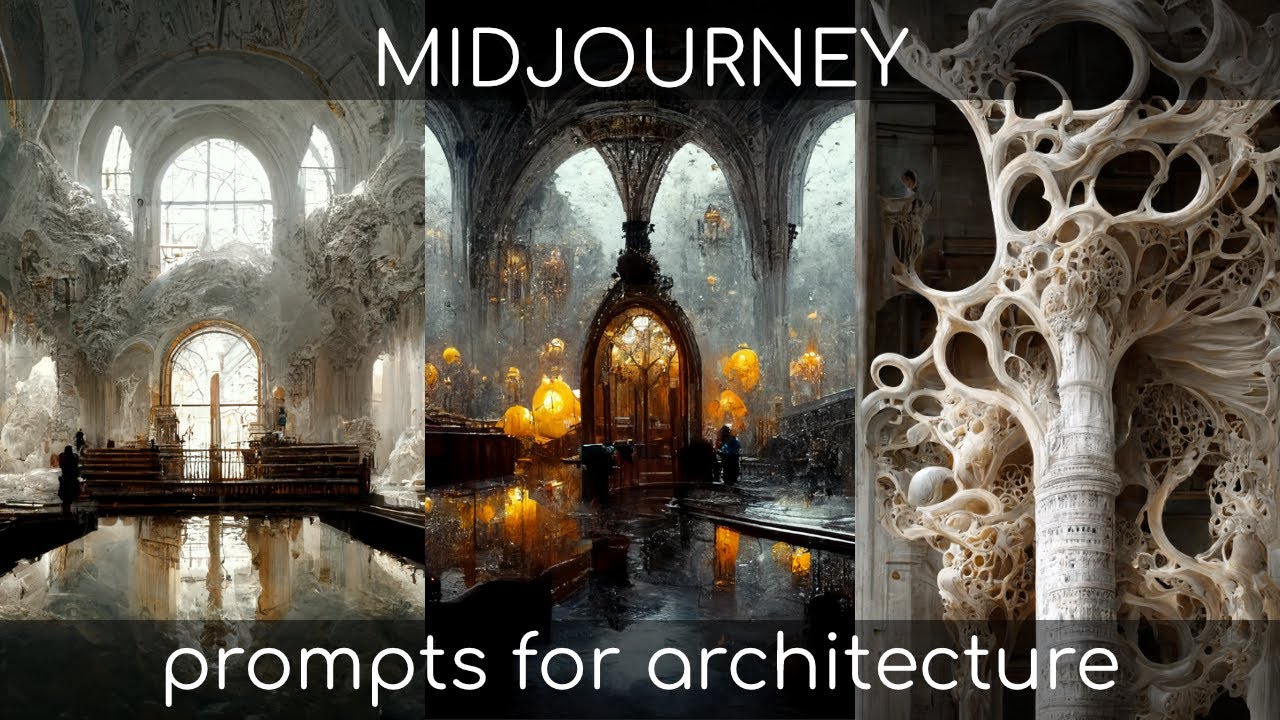 50 Midjourney AI inspirational prompts - ideas for architecture