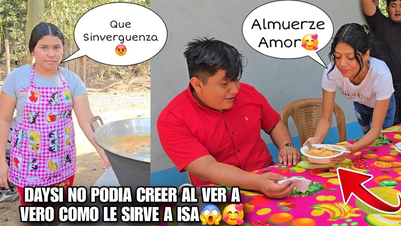 VERO Le Sirvio El Almuerzo a ISA Enfrente De DAYSI🥰😱Todos Quedaron Boca Abierta Al Verlos🫢