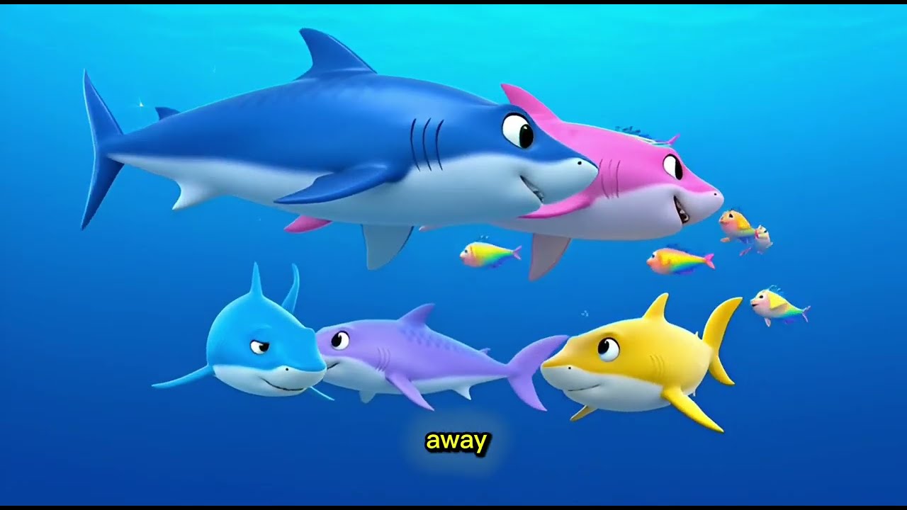 Colorful Shark Family Song 🦈🌈 | Do Do Do Baby Sharks | Fun Kids Animation  