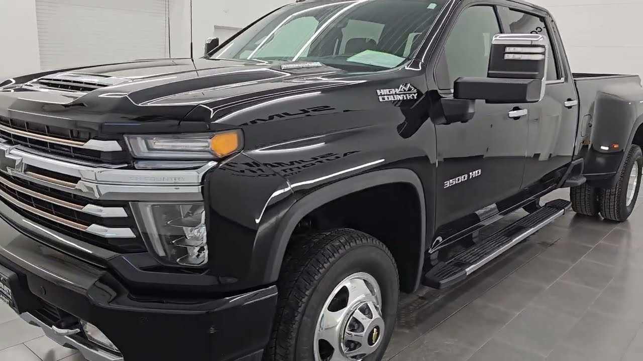 2022 CHEVROLET SILVERADO 3500 HIGH COUNTRY DELUXE DUALLY DIESEL 4K WALKAROUND 16156Z