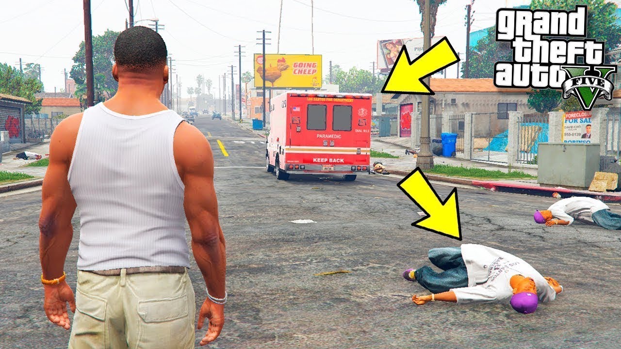 Жедел жәрдемнің ізінен ереміз! қайда барады? | GTA 5
