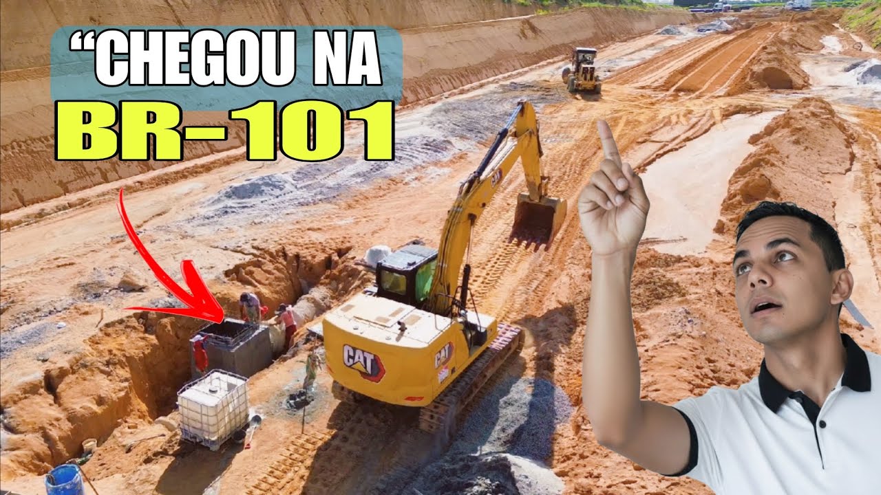 🚧 IMPRESSIONANTE: A OBRA DO ARCO METROPOLITANO CHEGOU NA BR-101