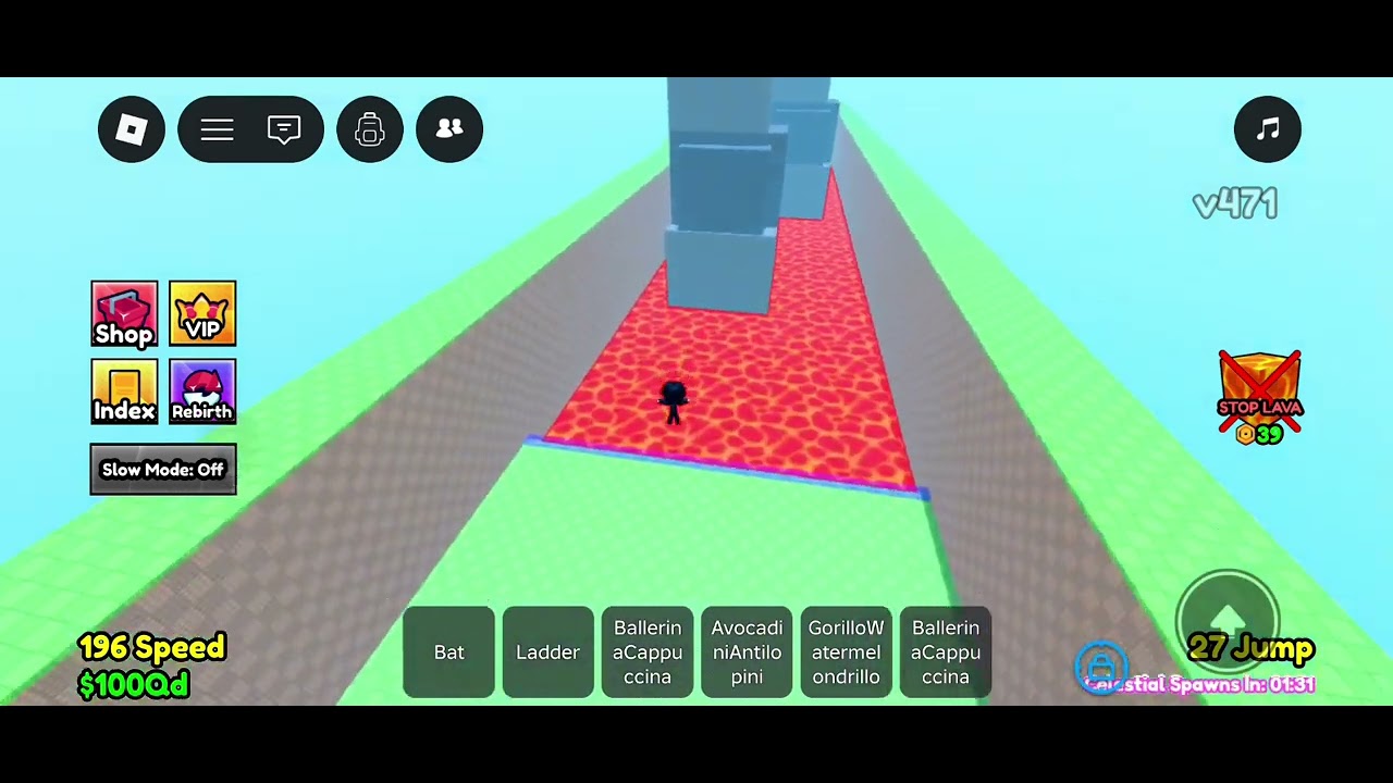 Playing survive lava for brainrots (Sry but there is no music)