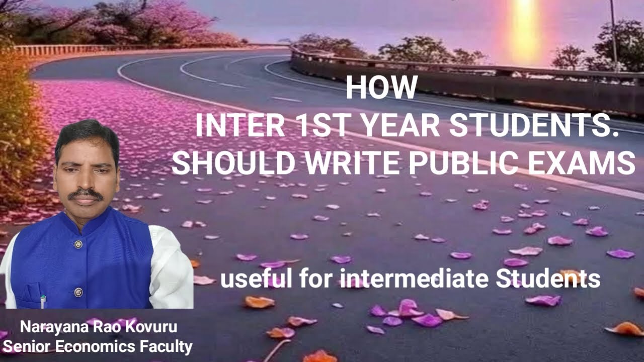 How Inter 1st year students should write Public exams?