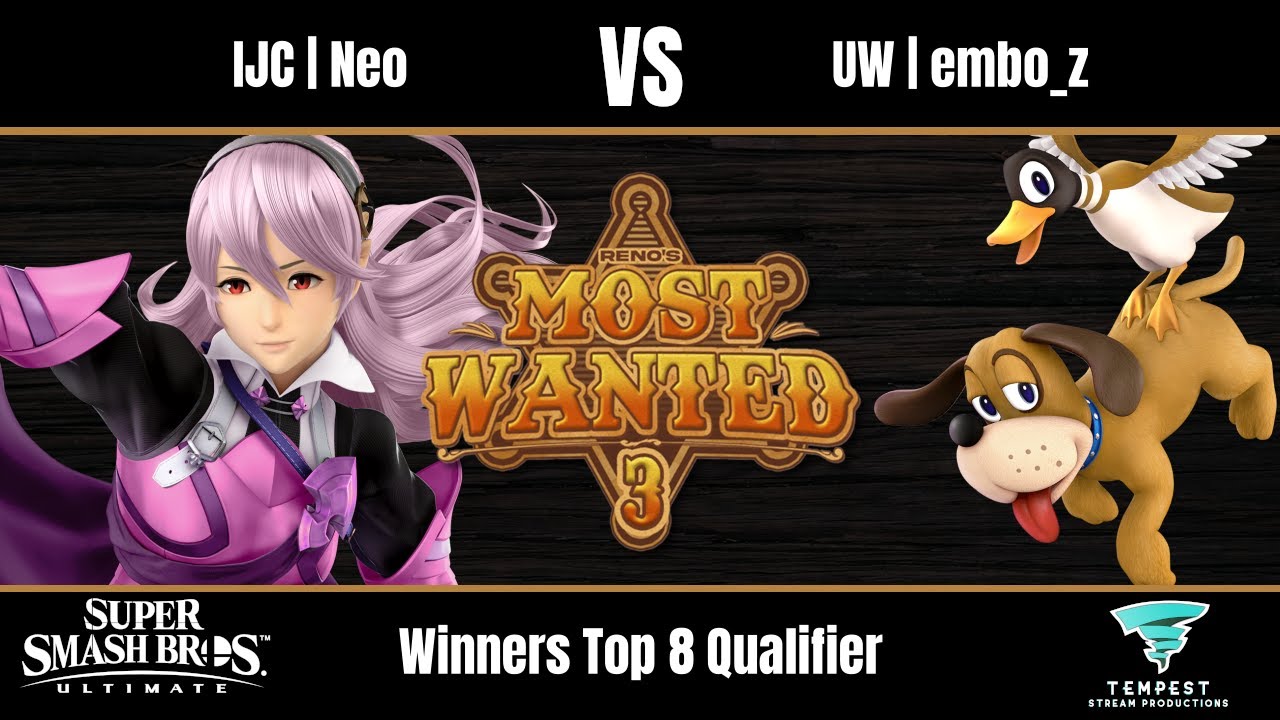 IJC | Neo (Corrin) vs UW | embo_z (Duck Hunt) - Ultimate Winners Top 8 Qualifier - Most Wanted 3