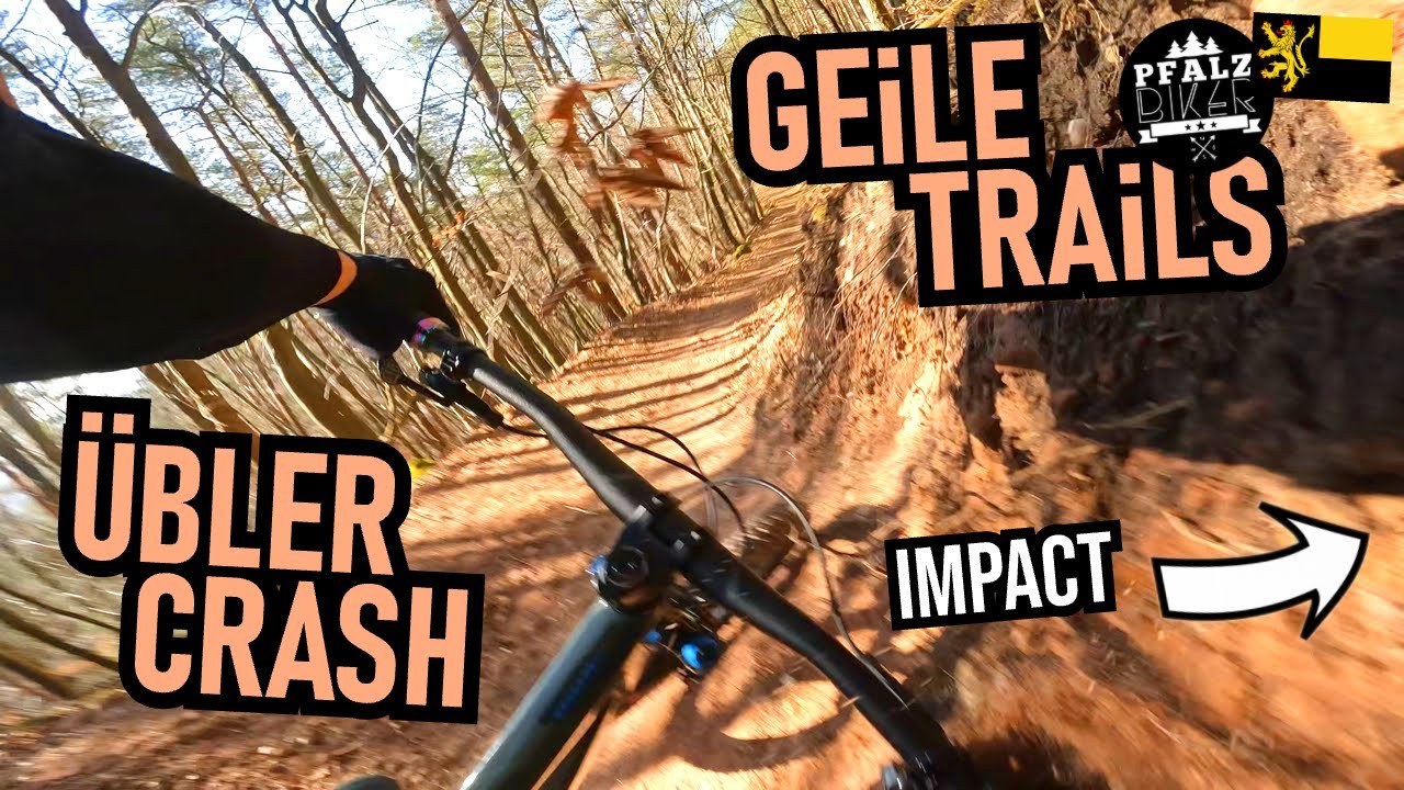 TRIFELSTRAILS Föhrle Äns 🔵 Rehline 🔴 First Ride, Full Run, Bad Crash ☠️ Pfalzbiker MTB Pfälzerwald