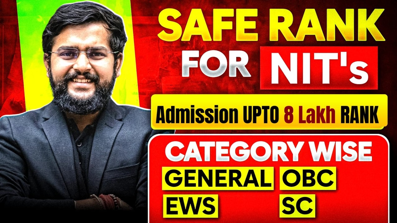 🚨 NIT Last Rank Revealed 😱 | General/EWS/OBC/SC | 🚨 NIT Admission Till 8 Lakh Rank 😱 | Proof ke Sath