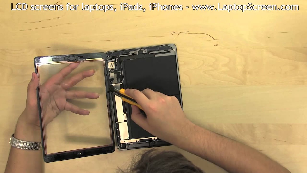 iPad Air Screen Replacement (digitizer and LCD removal and installation)