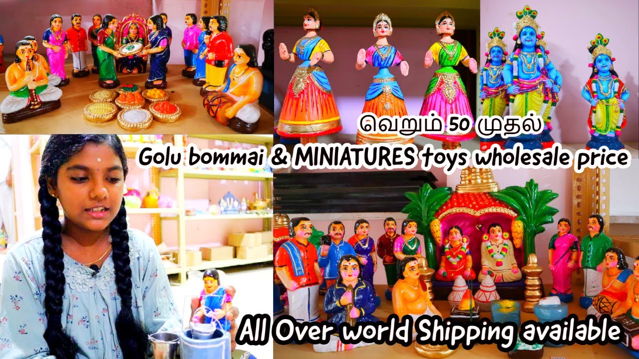 பட்டையை கிளப்பும் MINIATURES toys | GOLU BOMMAI Wholesale Price | Navaratri Special