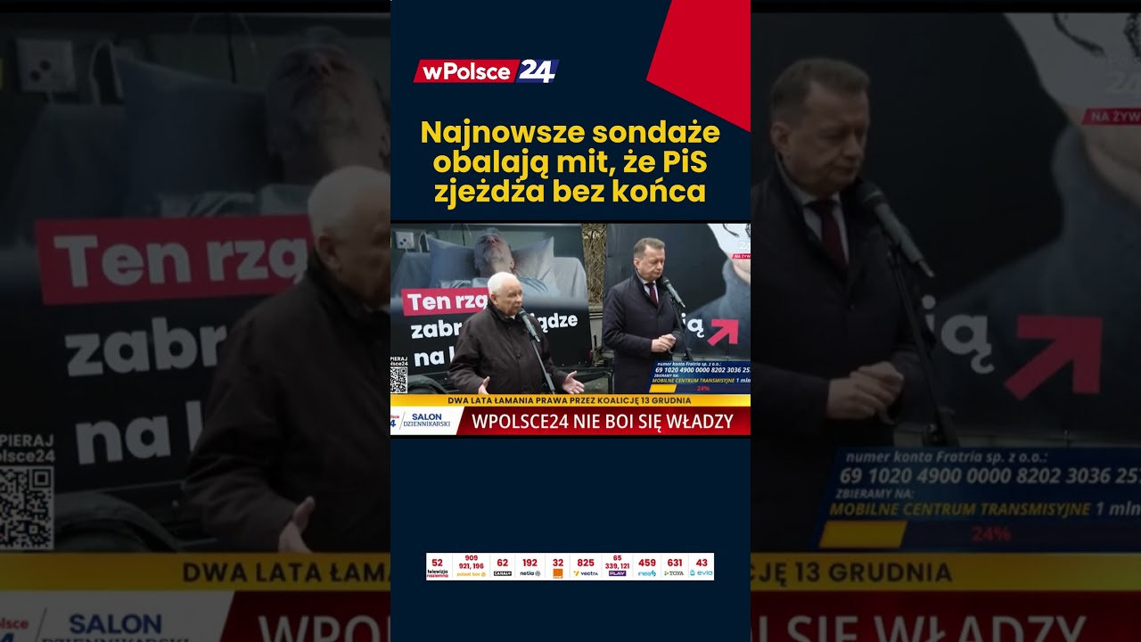 Najnowsze sondaże obalają ten mit, że PiS zjeżdża bez końca.