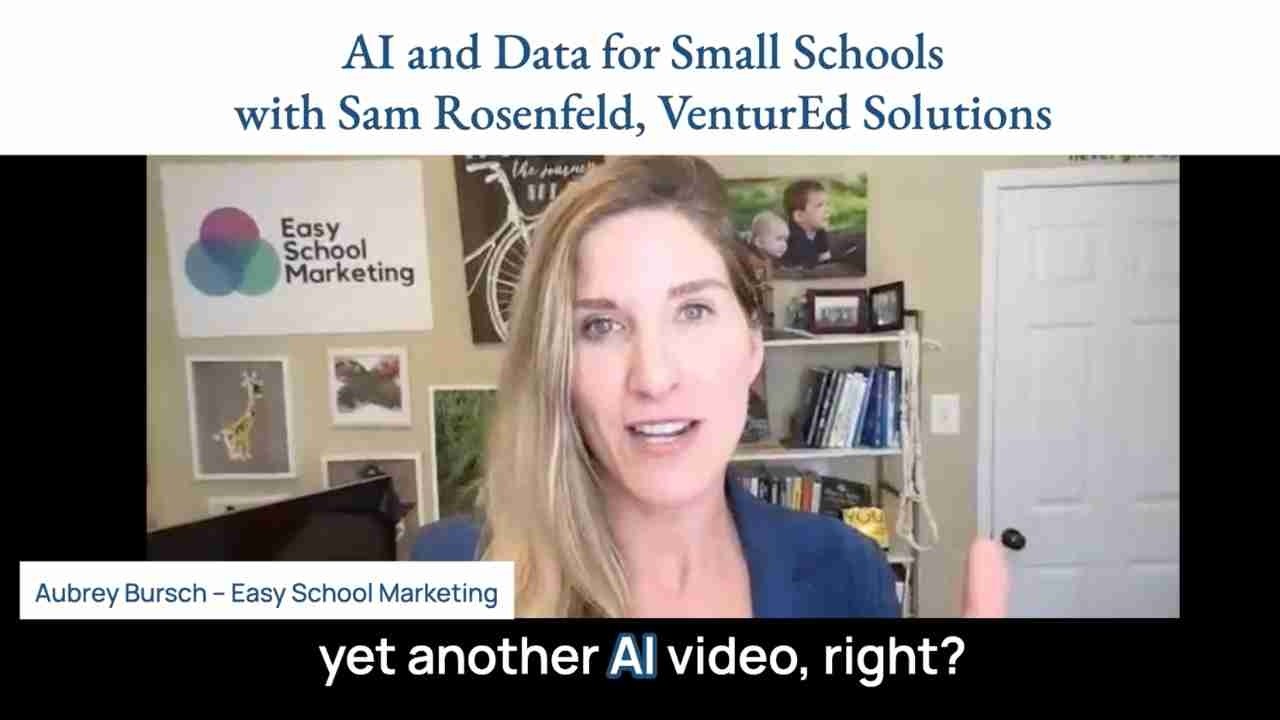 AI and Data for Small Schools, with Sam Rosenfeld, VentureEd Solutions