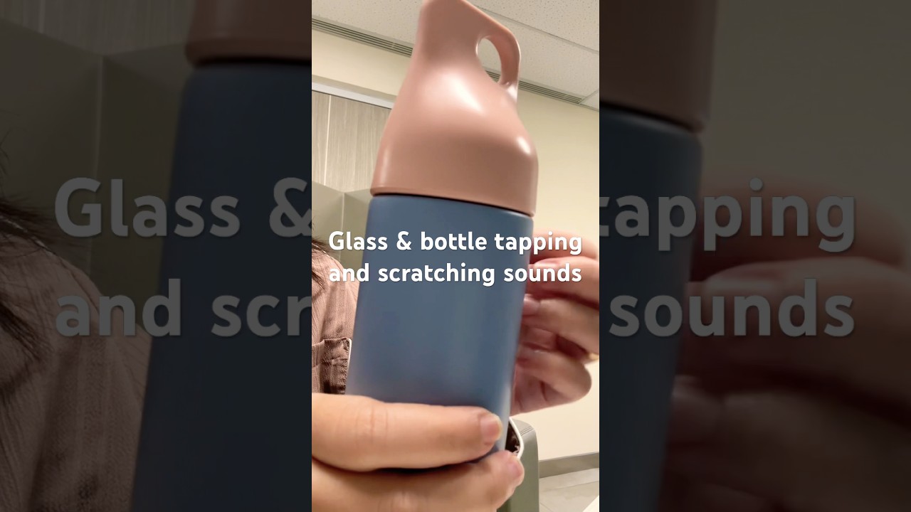 ASMR - Glass and bottle tapping and scratching sounds 