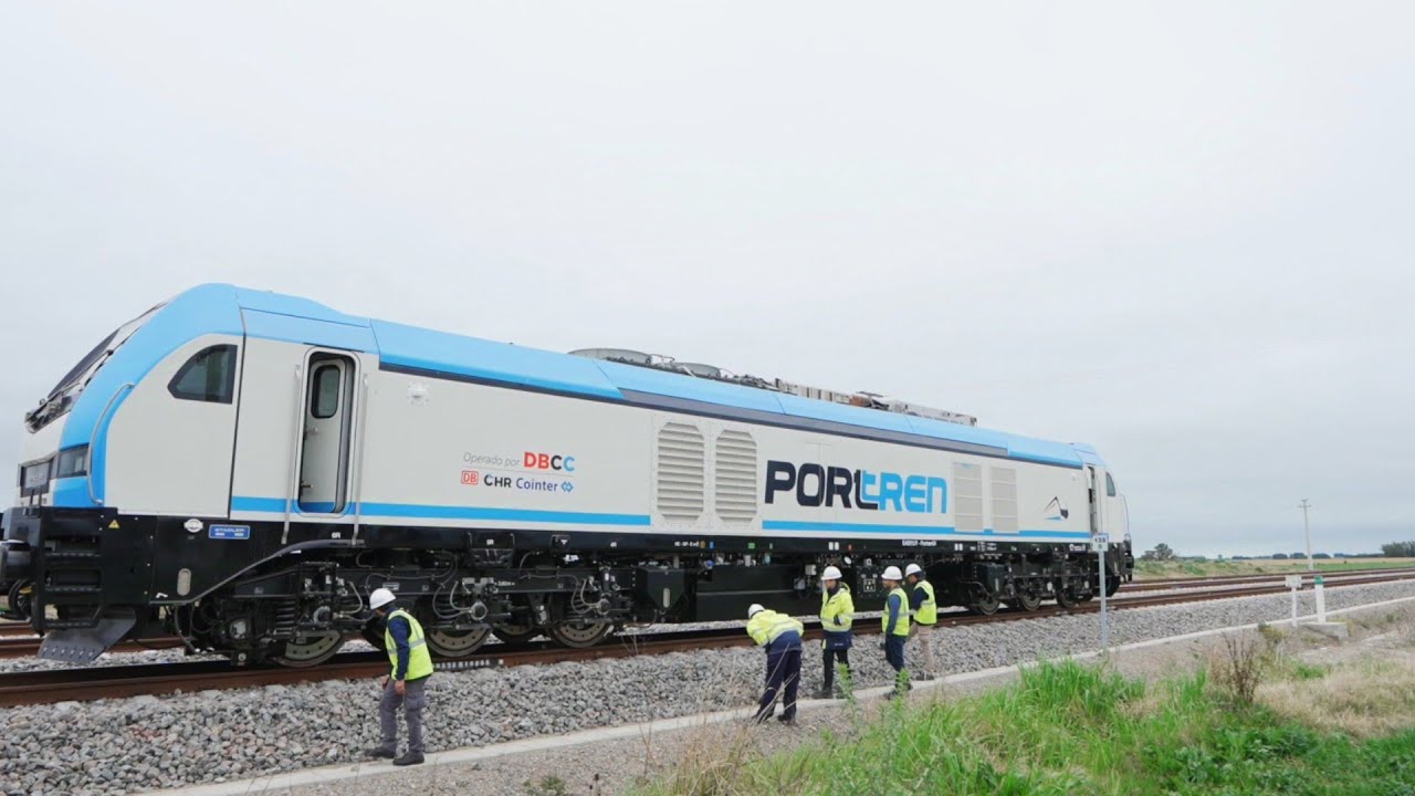 LOCOMOTORA STADLER EURO 4001 PORTREN UPM URUGUAY TRENES DE CARGA DE URUGUAY