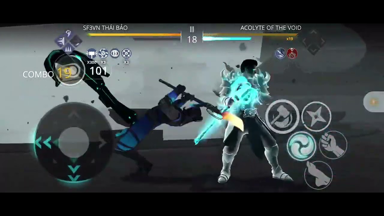 Shadow Fight 3: Shadow Colossus 6 vs Acolyte (max 34,9k dame/round) - Void World