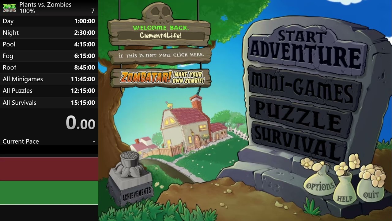 [PVZ] 100% Speedrun in 11:10:02.78