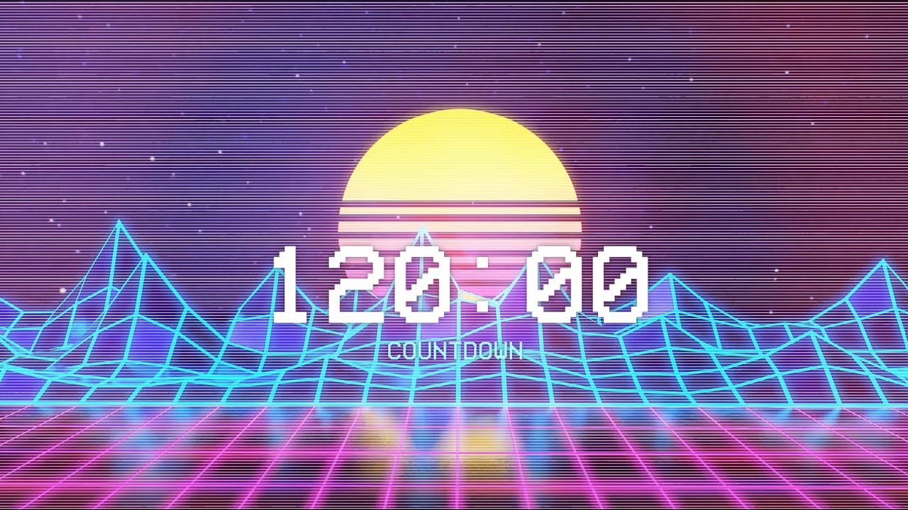 2 Hour Retro Countdown Timer