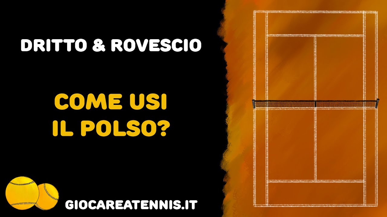 Come usare il polso nel dritto e rovescio a tennis?