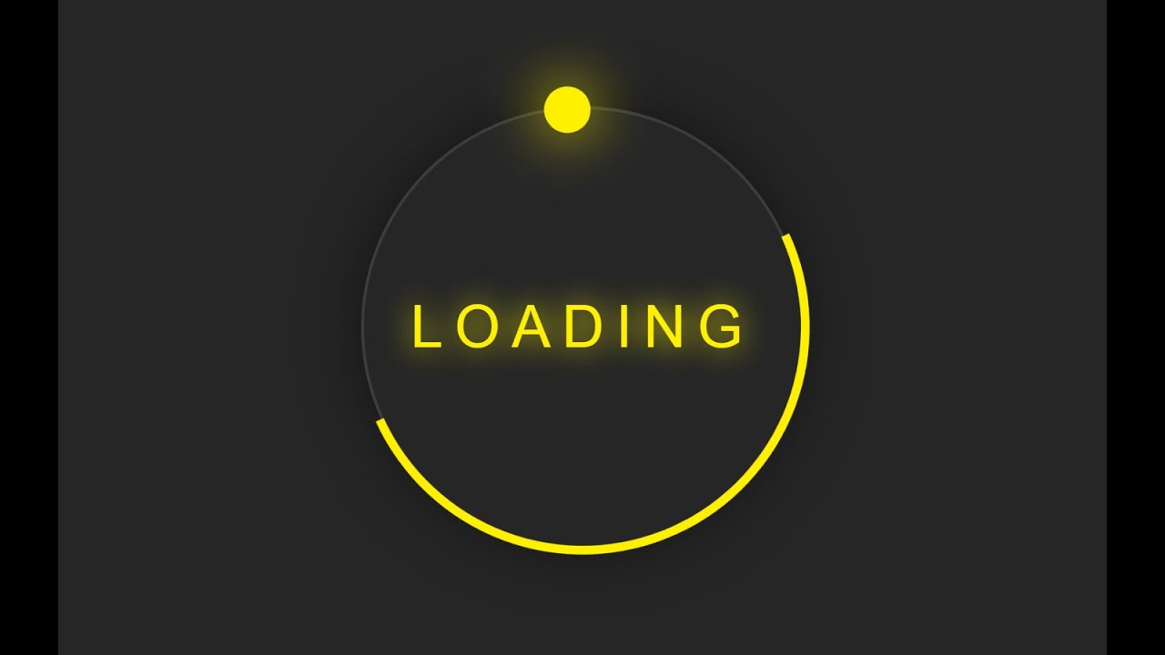 CSS - Glowing Loader Ring ANIMATION