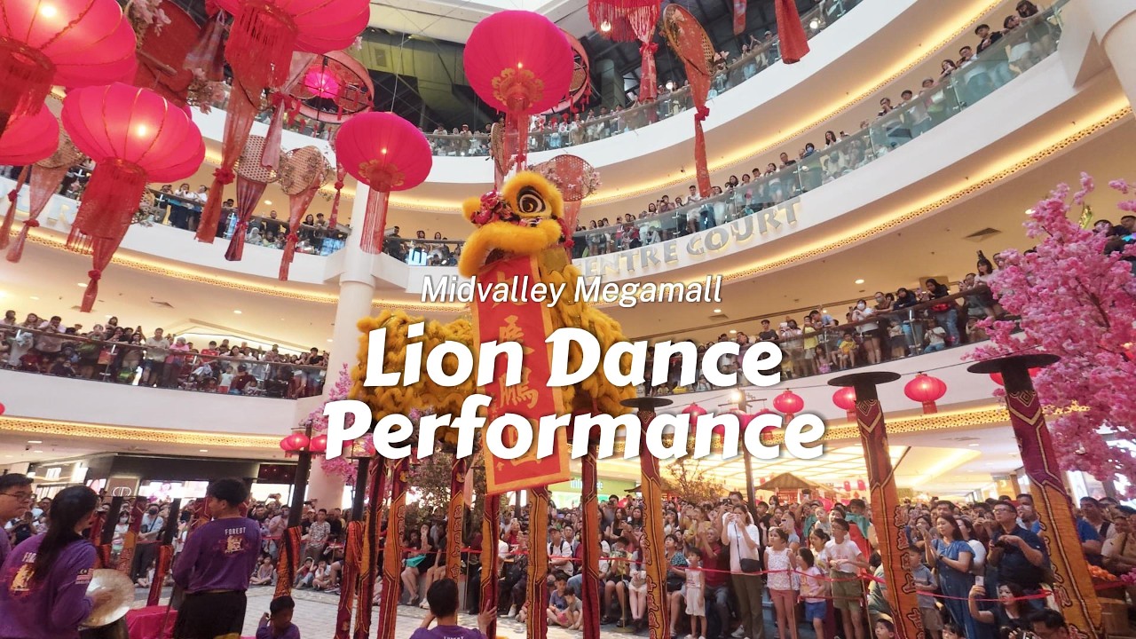 Lion Dance Performance | Midvalley Megamall KL 4k