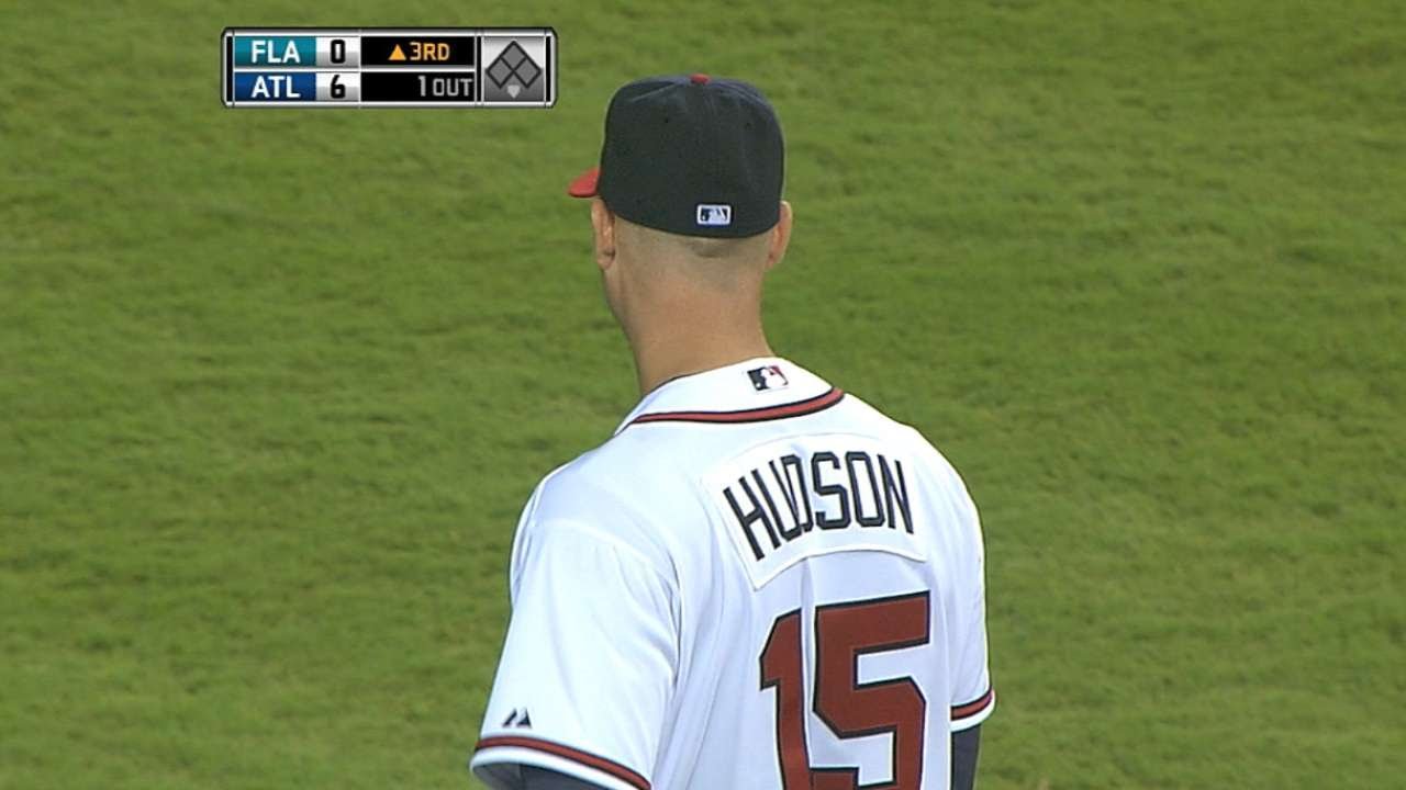 Hudson strikes out a career-high 13