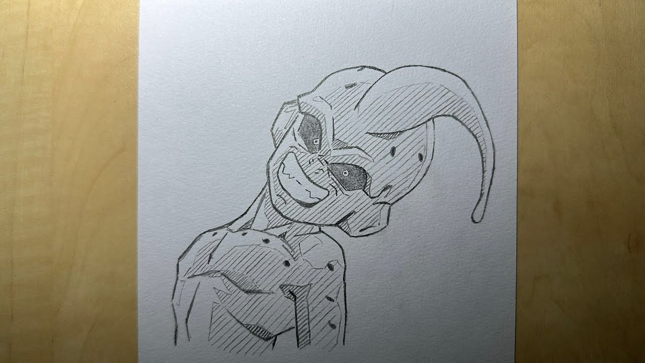 How To Draw Kid Buu l Step by Step l Anime Basic Drawing