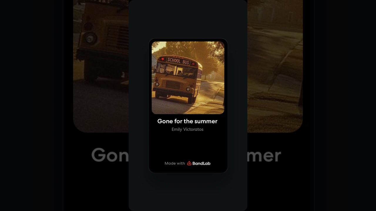 Gone for the summer - 7 minute song 