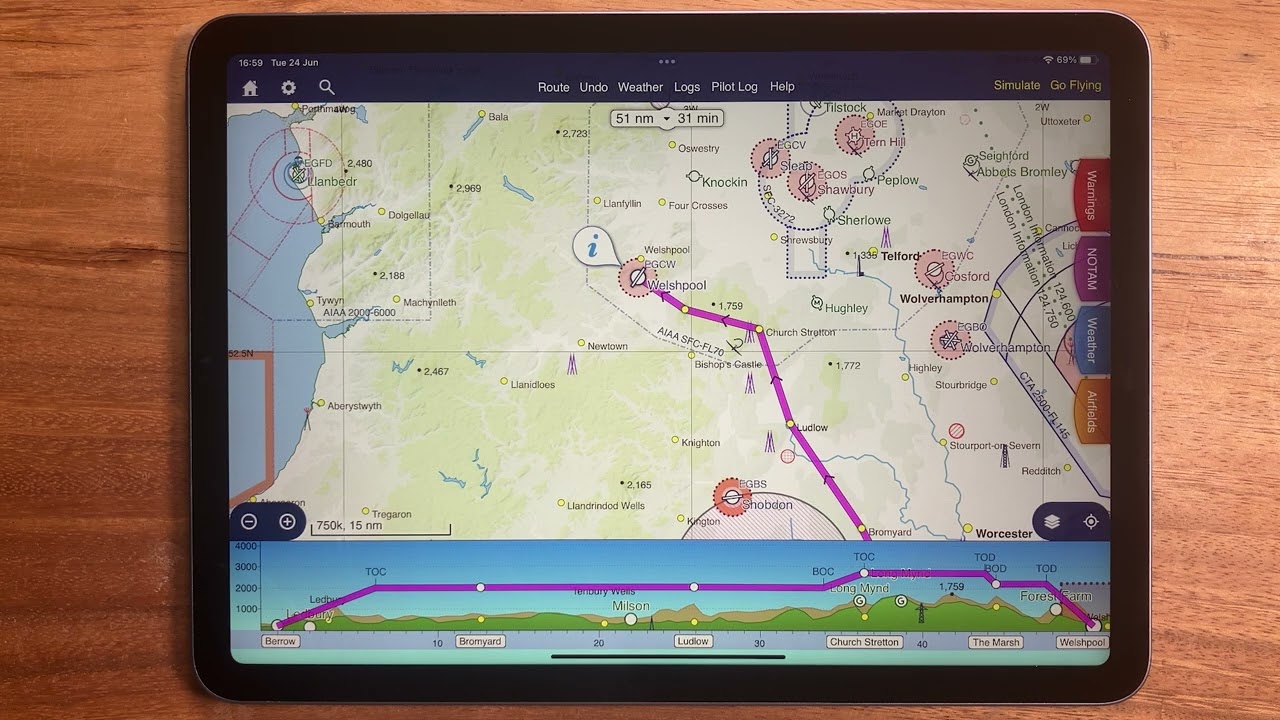 Safe Altitude Planning