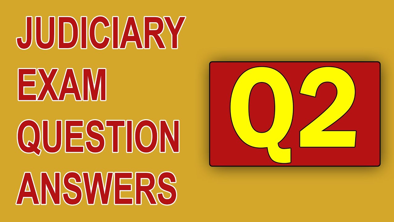 Answer Writing Sample - Judicial Services Mains (Indian Judiciary Preparation)