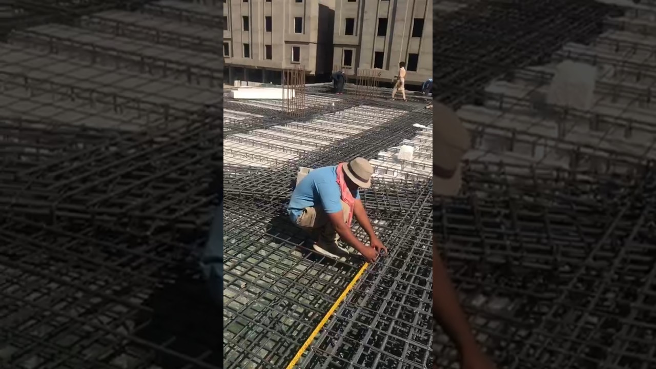 slab work⚒️📏👈😃#slab#slabwork#steel#building#construction#follow#constructionchannel#ytshorts#feed