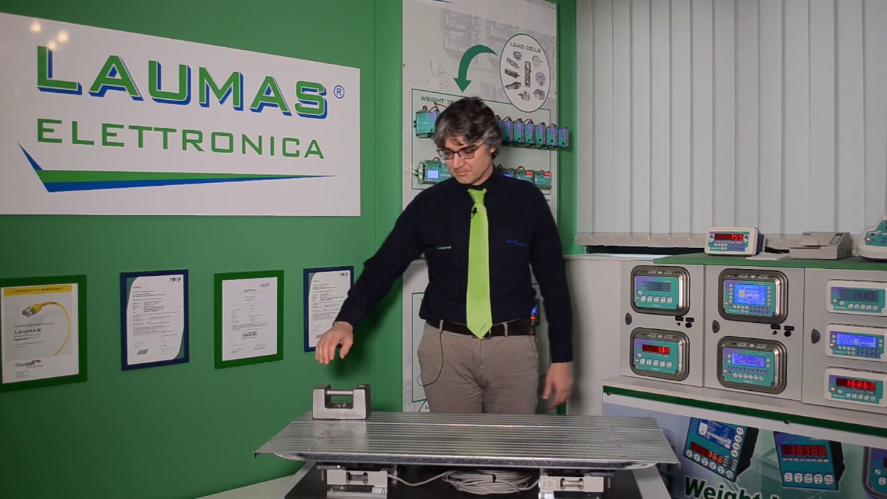 Calibração - Indicadores e Transmissores de peso Laumas (Legendado)
